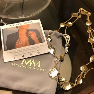 Melinda Maria- Gold Hammered Necklace